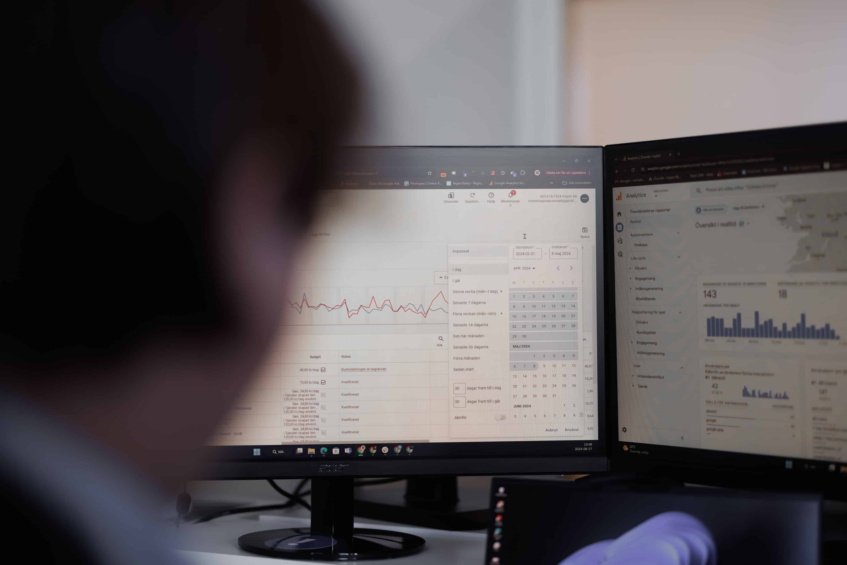 Optimera Google Ads-kampanjer med rörligt material och data.